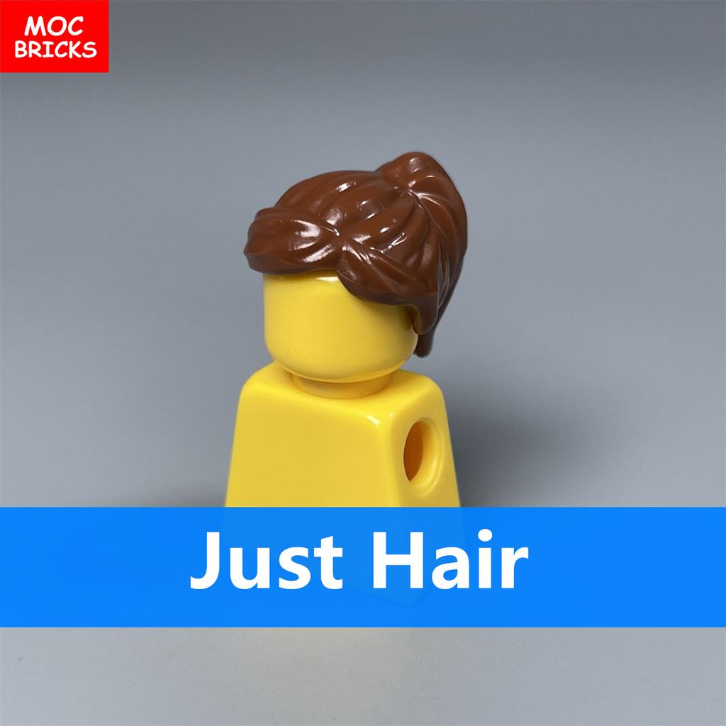 5 Stück/Los MOC Steine Weibliche Haare Zusammengebaute Partikel Bausteine Zubehör Kinderspielzeug Plastikpuppen