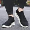 Cross-border Breathable Flyknit Sneakers: Unisex Casual Sock Shoes for Couples