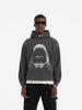 Megalodon Vintage Distressed Cotton Hoodie - Trendy High Street Style, Casual Loose Fit