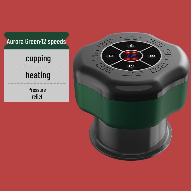 Akıllı Vakum Hacamat & Isıtma Masaj Aleti: Elektrikli Vakum, Meridyen Drenajı ve Fizyoterapi Aleti.