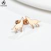 Cute Stainless Steel Heart Dog Earring for Women Cartoon Animal Ear Jewelry Girls Student Lovely Pup Earrings Gifts Accessories