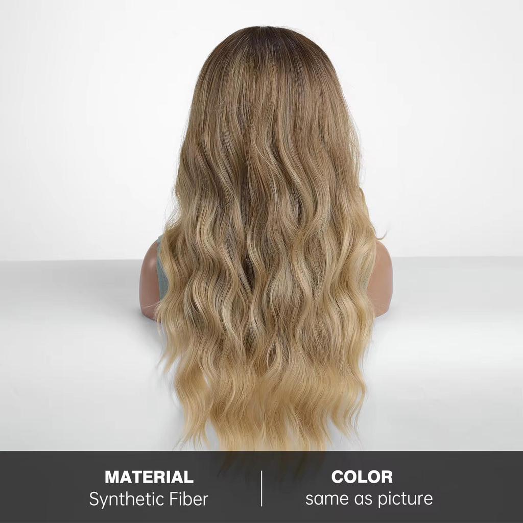 BLONDE UNICORN Small Lace Synthetic Wig Wavy Cosplay Wigs for Women Daily Use Long Blonde Wigs Heat Resistant Fiber Hair