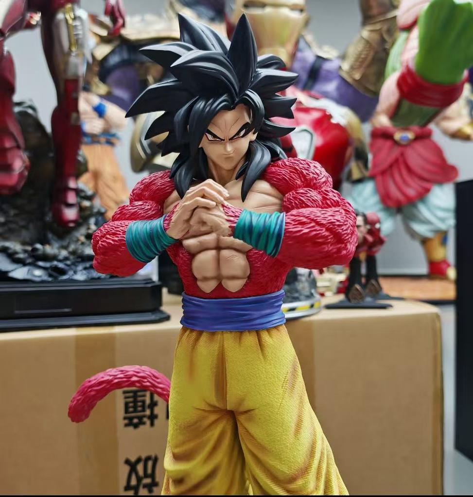 55cm 2%&Jt Studio Dragon Ball Anime Figures Ssj4 Son Goku Figures Super Saiyan 4 Goku Pvc Statue Collection Model Toys Gifts
