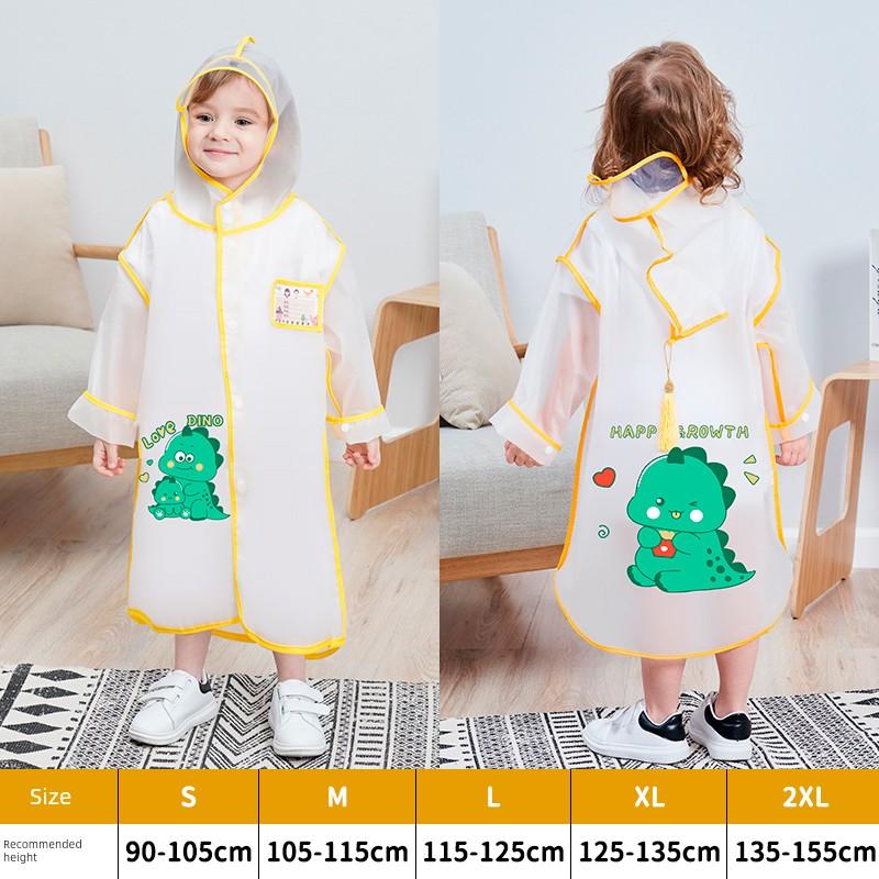 Children's Raincoat, Boy's Rain Boots Set, Kindergarten Girl's Rain Poncho, Kidsren's Student Raincoat for School, Full-Body Waterproof