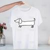 Dachshund Teckel Funny Cute Dog Animal Funny T Shirt Men New Casual Short Sleeve Tshirt Homme Manga Unisex T-shirt Tees