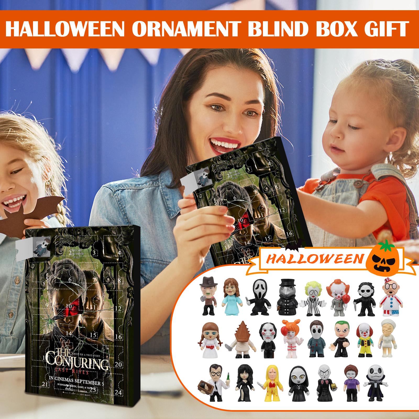 

Хэллоуин Адвент-календарь, Хэллоуин Календарь обратного отсчета Для детей и взрослых с 24 шт. Классические коллекционные фигурки кукол, Кукла перед Рождеством One Size