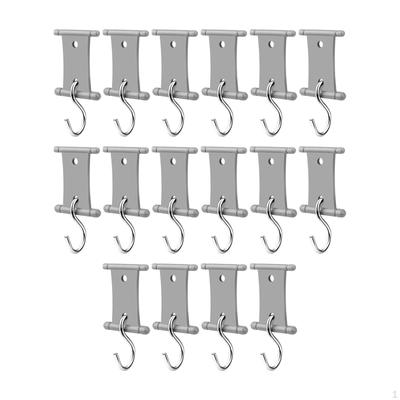 16 Pieces RV Shade Hanging Hooks Awning Mount Easy To Use Hangers Canopy Clothes