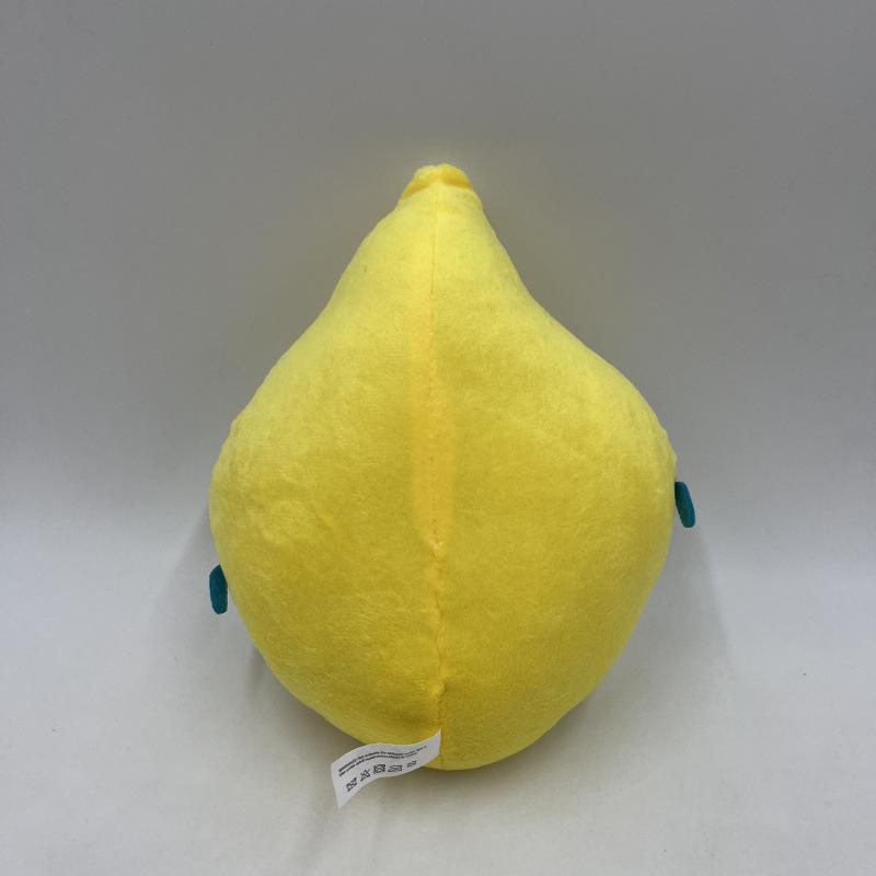 Cute Ms Lemon Plush Doll 23cm Purple Evil Lemon Friendly Yellow Lemon with Glasses Soft Stuffed Toy Gift for Horror Game Fans Kids Collectors Decor