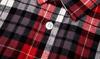 Flannel Shirt Checked Red, Black And White Size M - T N81-540-M