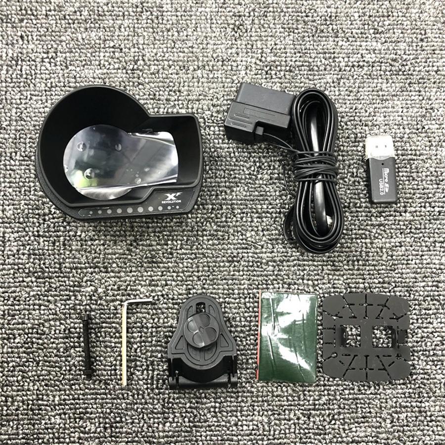 English Version Car Hd Digital Turbocharger Speed Oil Pressure Gauge