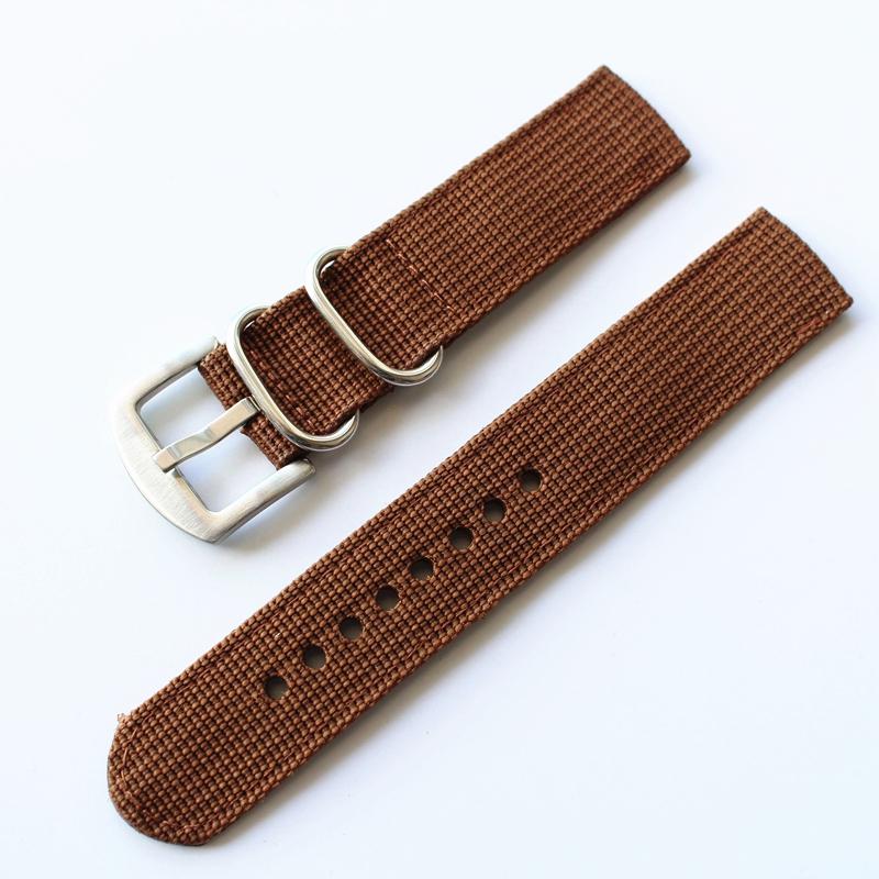 MERJUST 18MM 20MM 22MM 24MM Brown Blue Green Black Simplicity Nylon Watch Band Strap For Military Watch Wristband Bracelet