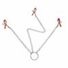 Adjustable Y-shaped Nipple Clitoris Nipple Clamp with Stainless Steel Metal Chain BDSM Flirting Breast-fed Sex Toy Stainless
