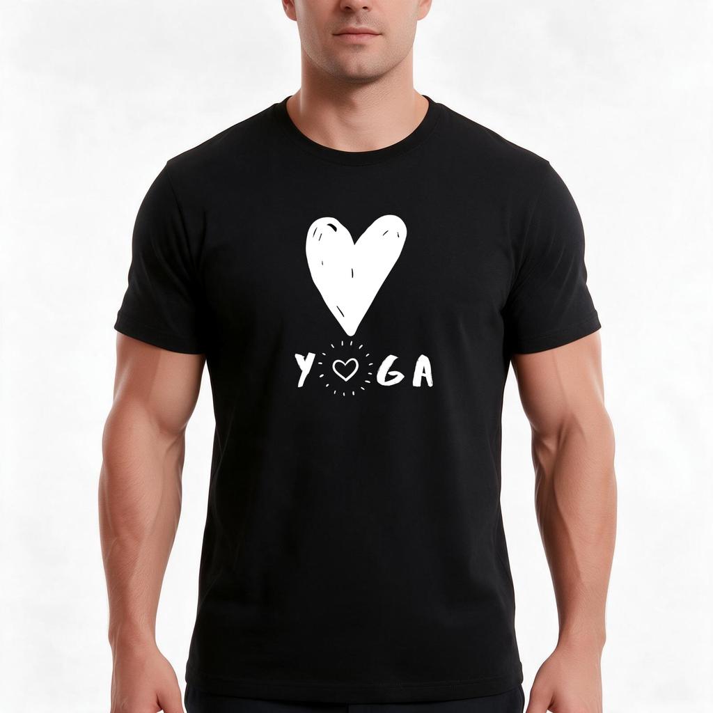 Love Yoga Tshirt Summer Casual Cotton Tee Oversized Streetwear Tops Vintage Graphic Print Loose Fit Short Sleeve