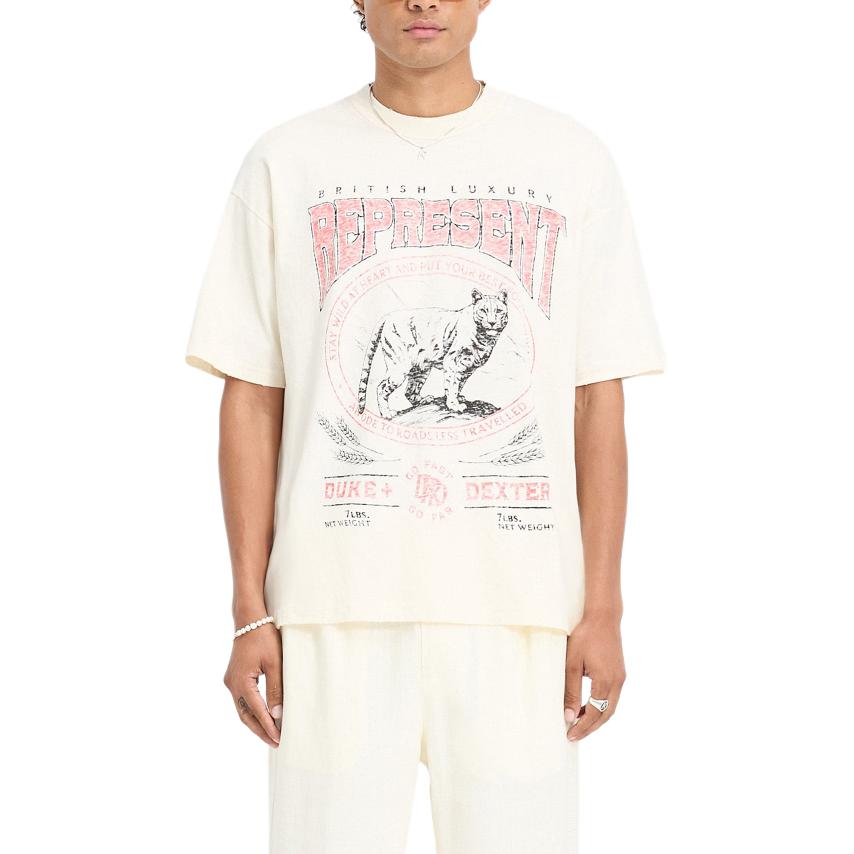 REPRESENT x DUKE DEXTER FW24 T Shirt Men's Ecru MLM4392-299
