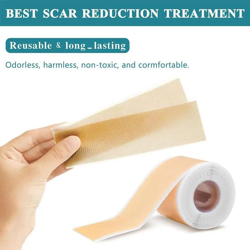 1 Roll Patch Skin Repair Self Adhesive 4X150CM Waterproof Scar Tape Non-slip Scar Sheets Skin Beauty Care Silicone Gel