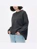 2023 Autumn/Winter Solid Color Loose Round Neck Sweater