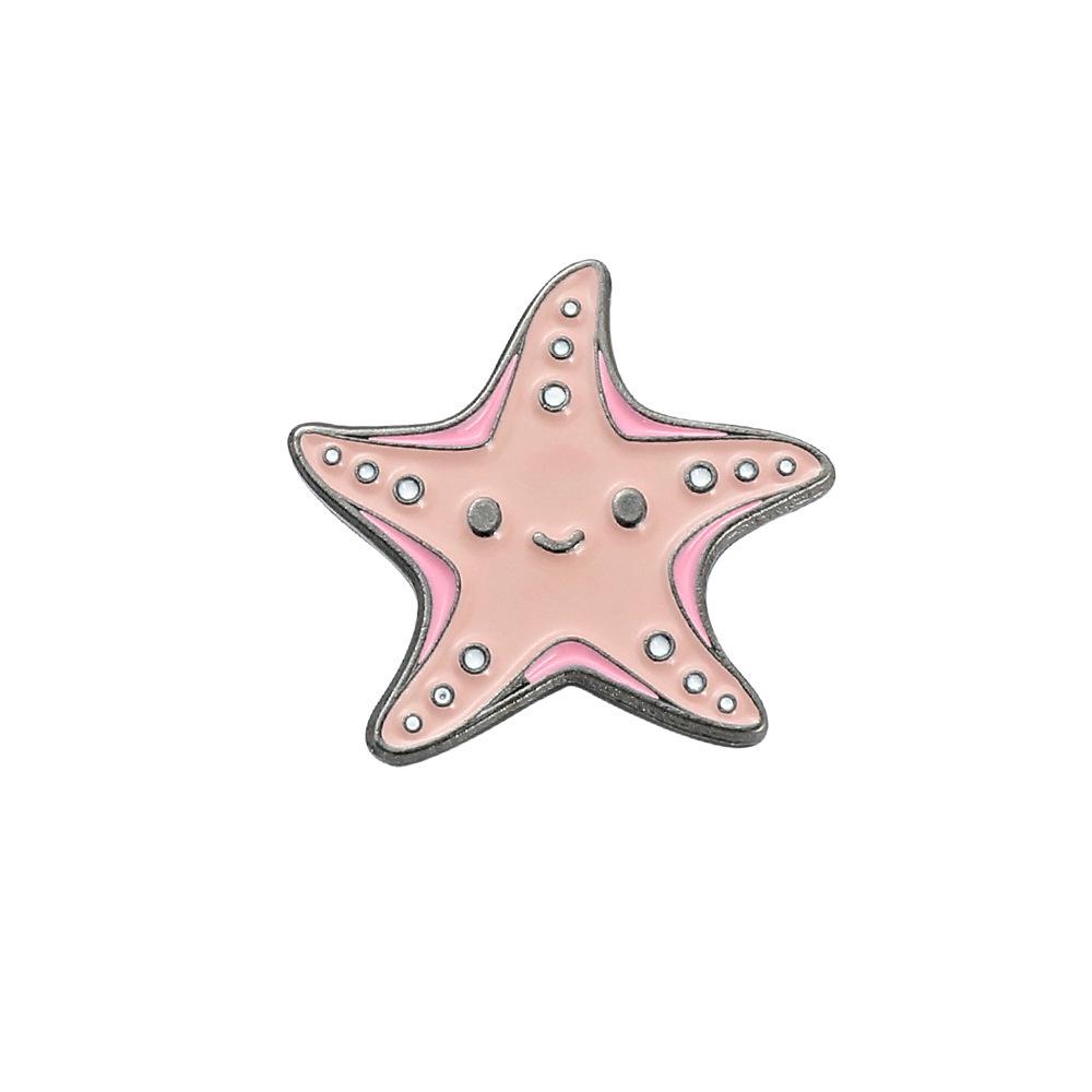 Trendy Marine Animal Brooches: Starfish, Seahorse, Hippocampus Badges