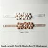 1Pc Boho Elastic Curtain Tieback with Daisy Floral Tassel, Ivory Cream Pattern Invisible Hook Ring, Simple Installation for Home
