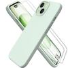 Protective Case - Silicone - iPhone 15 - Shockproof - Anti-Scratch - Green
