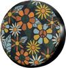 Funda de Rueda de Repuesto con Patrón de Flores Hippies Retro a Prueba de Polvo para Remolque, RV, SUV y Muchos Vehículos de 17 Pulgadas