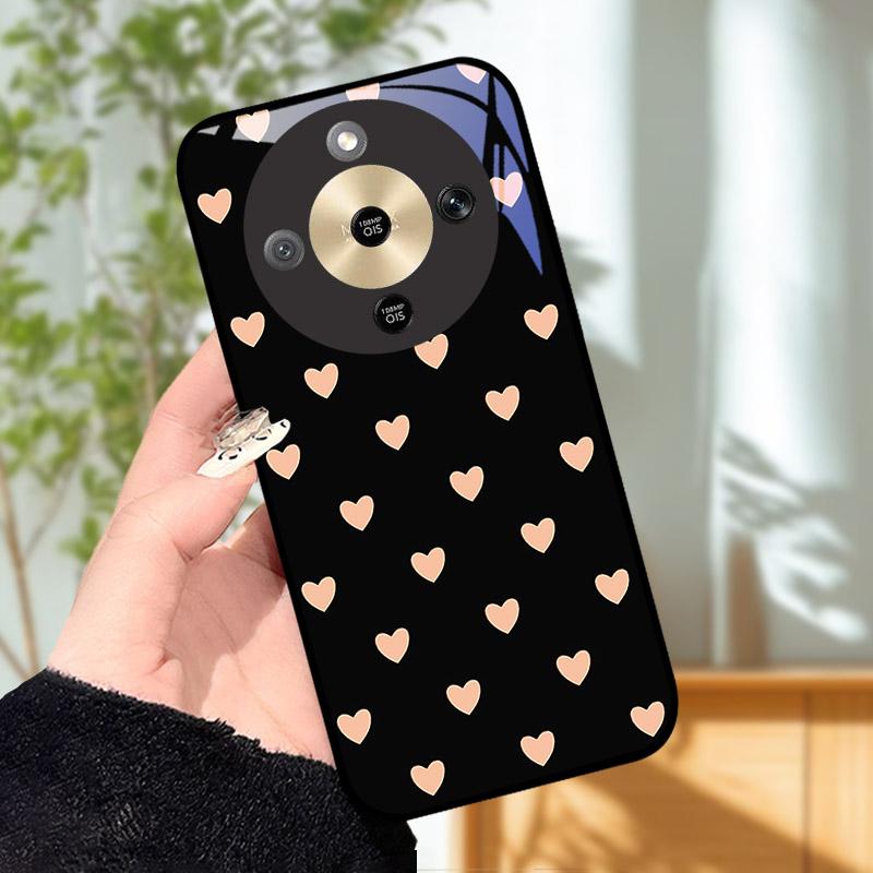 For Honor X9d MTN-NX1 Case Cool Fashion Painted Cover Tempered Glass Phone Cases For Honor X9 D HonorX9d 5G Cover Shell Fundas