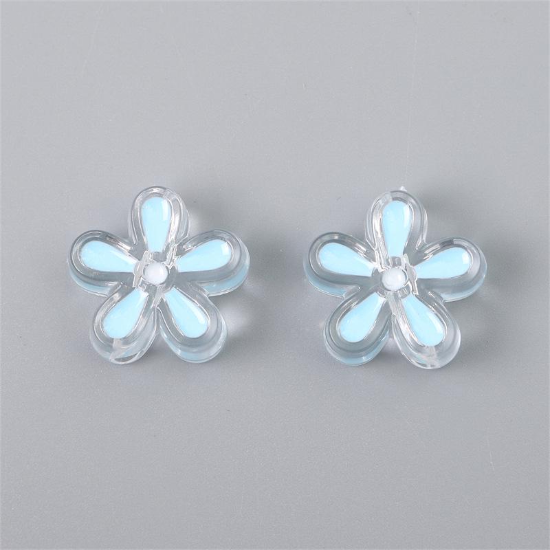 

Прозрачные акриловые бусины в виде цветов для изготовления своими руками цепочек для мобильных телефонов, ожерелий, серег и ювелирной фурнитуры