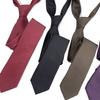 Polyester narrow version solid color neck tie fashion versatile casual men's shirt tie