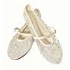 Elegant Embroidery Mesh Ballet Flats Women Fashion Round Toe Narrow Buckle Mary Jane Shoes Light Soft-soled Comfort Women Shoes