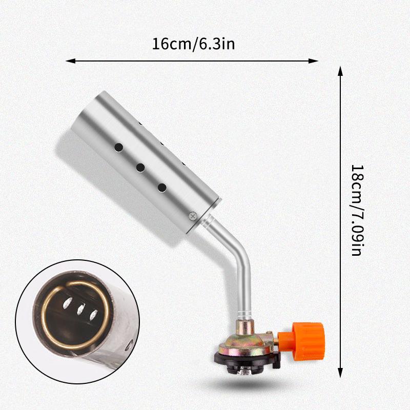 Butane Gas Torch Refillable Flame Blow Torch Adjustable Culinary Tool for Kitchen BBQ Baking Cooking