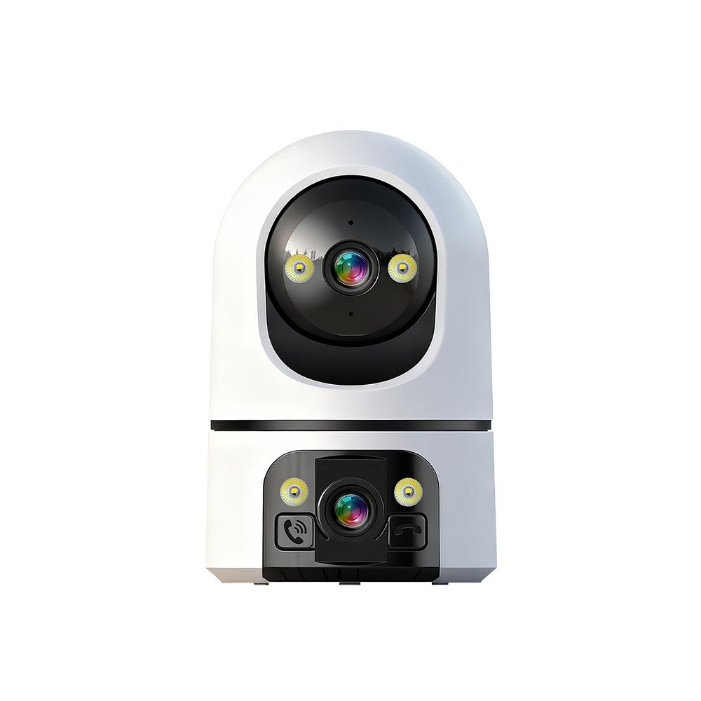 

Dual-Lens Wireless 360° Security Camera for Home & Shop Chinese dual-lens WiFi + US power (no memory card)