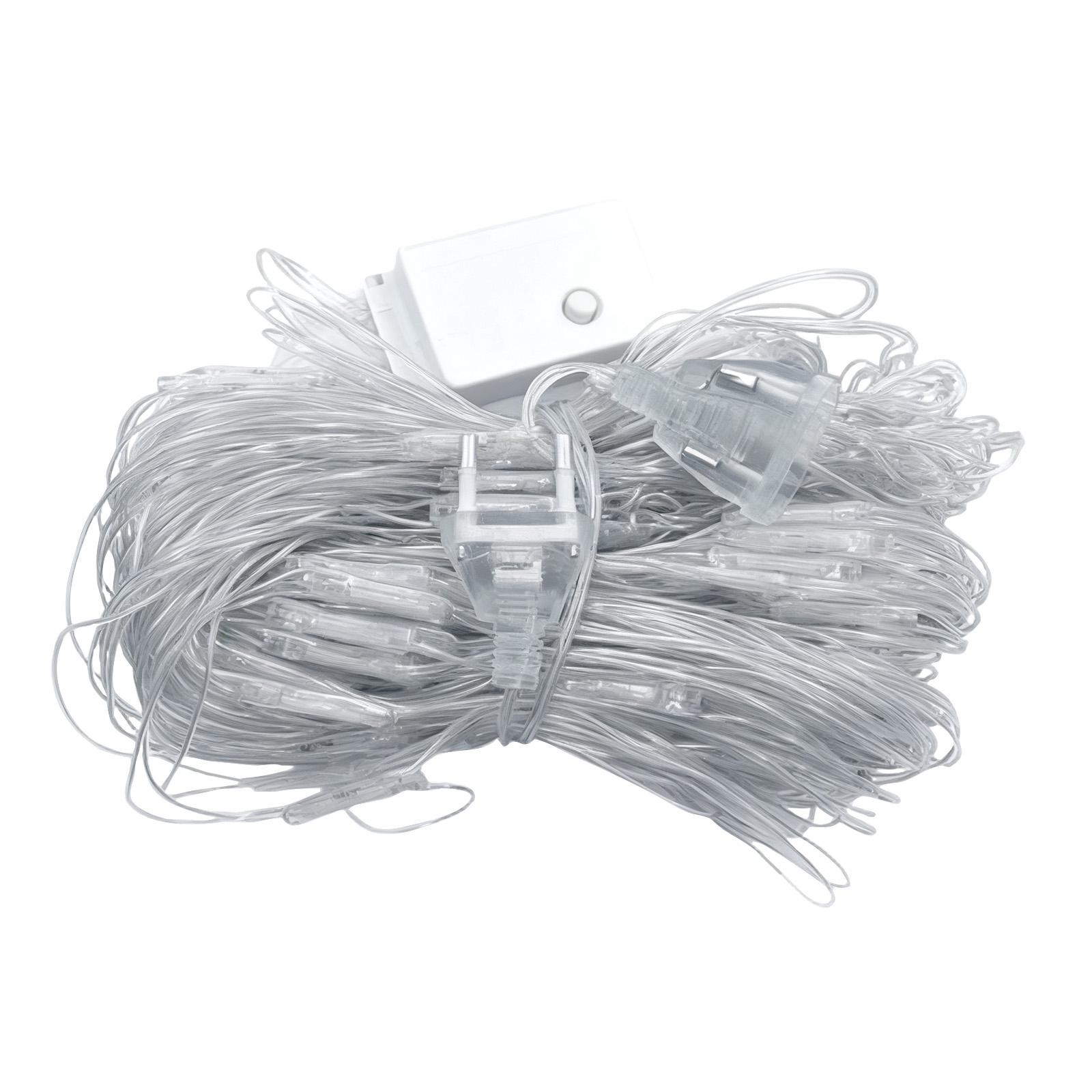 

Уличные рождественские сетчатые гирлянды, 6,5 x 6,5 футов, светодиодные сетчатые гирлянды с 8 режимами освещения, соединяемые гирлянды для садовых деревьев и кустарников One Size красный