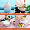 8Pcs/Sets Kids Bowls Natural Wheat Straw Bowl For Toddler Baby Feeding Bowls