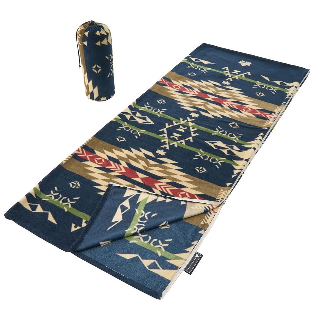 LOGOS Bulky Fleece Separate Sleeping Bag (LOGOS LAND) 72600981, Navy, Approx. 80cm Wide X 190cm Long