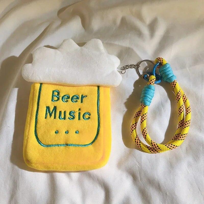 

Короткие ремни для телефона Kawaii с мини-сумкой для хранения, милый мультяшный ремешок для телефона, сумка для наушников, монета, губная помада, брелок для телефона, ремешок