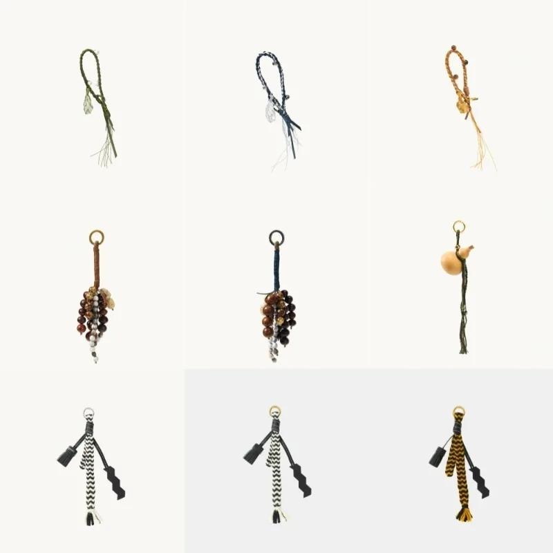 2025 Women's Popular Knitted Rope Keychain - Leather Rope Bag Pendant, Wallet Key Backpack Keyring Gift