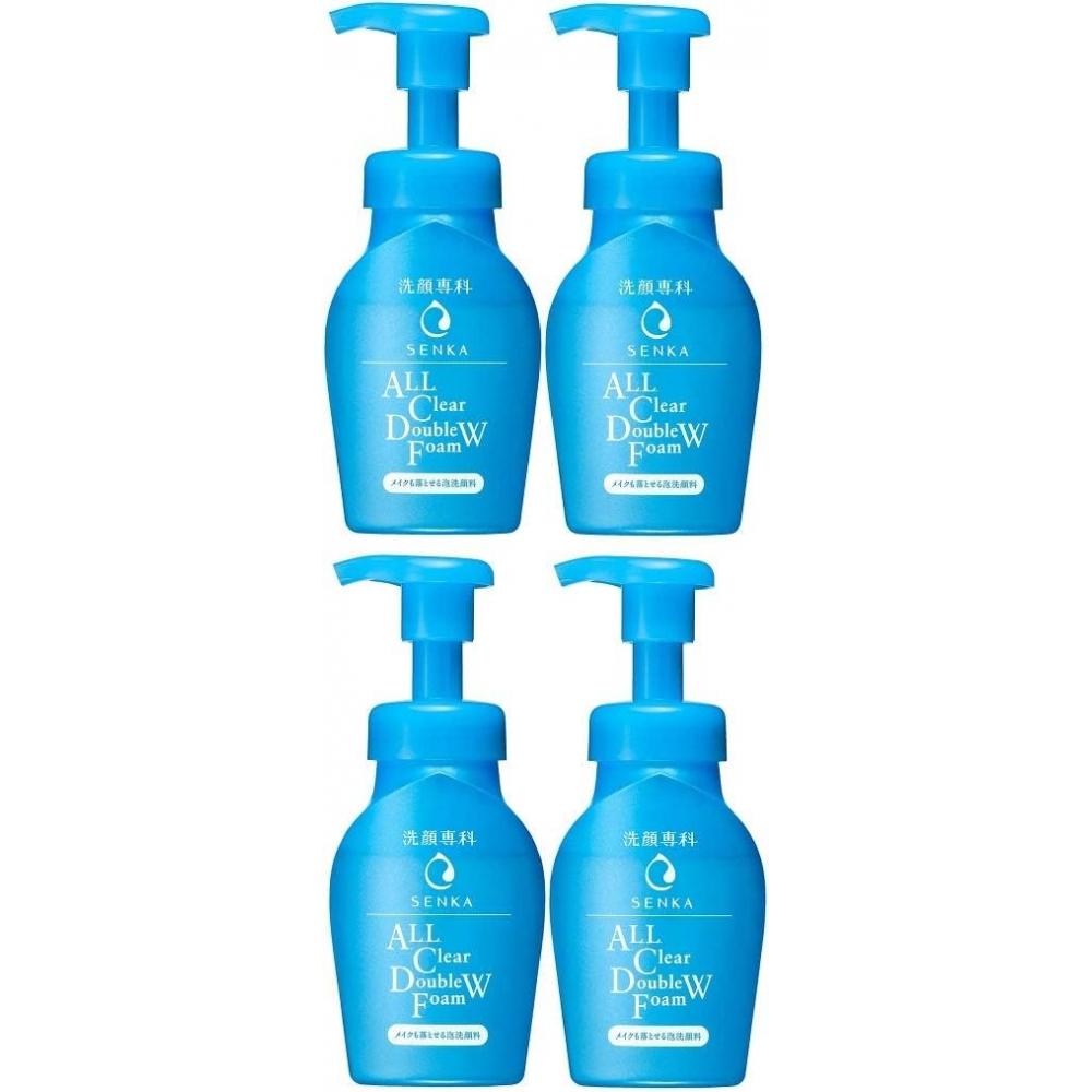 

Senka [набор из 4 шт.] пенное очищающее средство для лица, удаляющее макияж, основной корпус, 150 мл