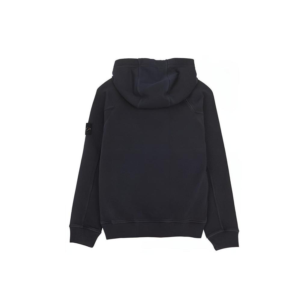 Stone Island Hoodie With Logo Patch Kids tops Black 781660441-V0120
