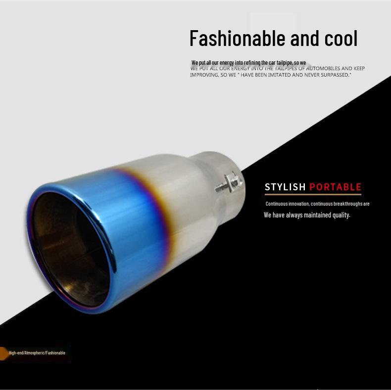 Stainless Steel Titanium Black Exhaust Tailpipe for Prado, Reiz, Camry, RAV4, S6