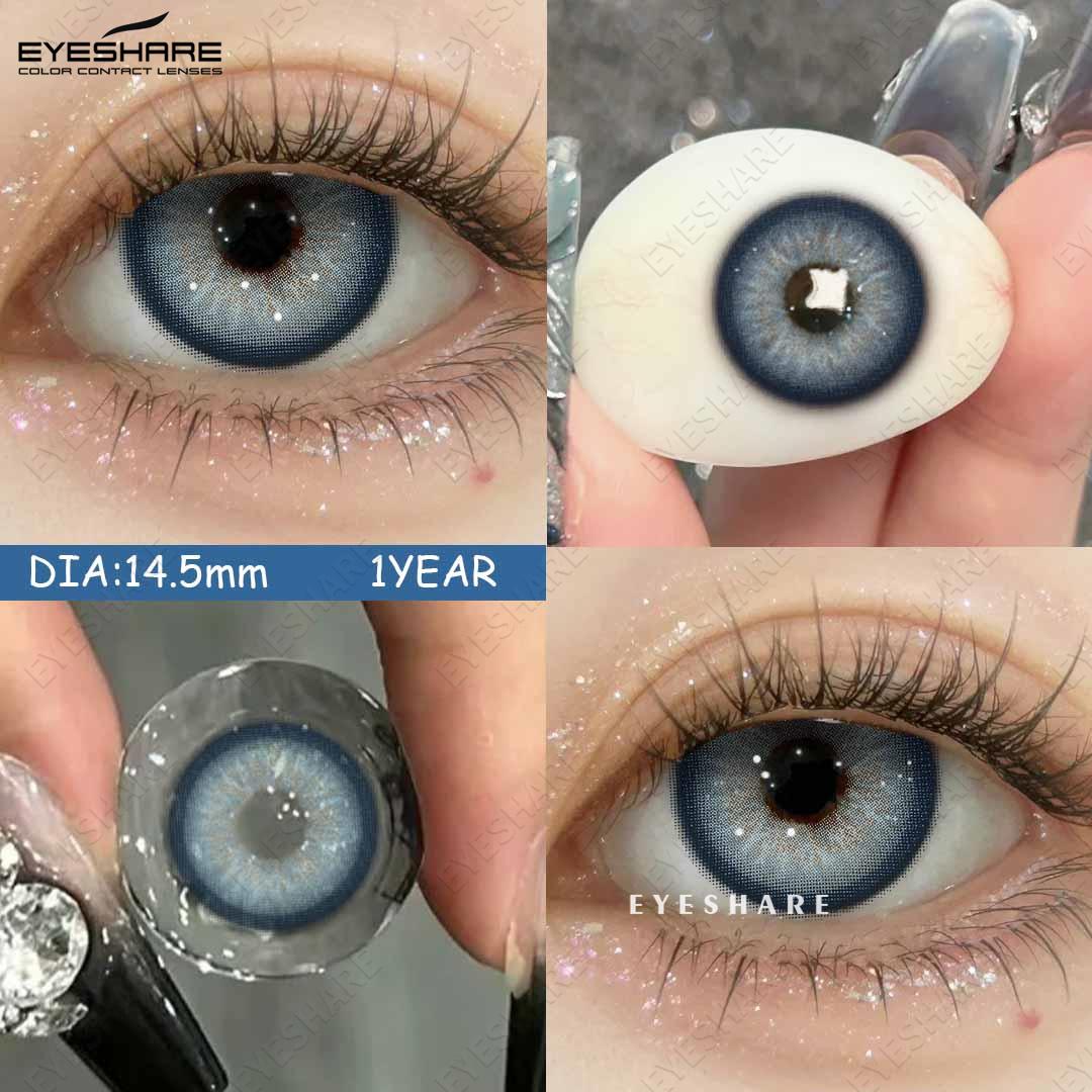 

EYESHARE Цветные контактные линзы 1 пара/год Черные Удобные Натуральные Контактные линзы Зеленые Линзы Свежего Цвета Коричневые Модный Макияж Глаз Мягкие Линзы