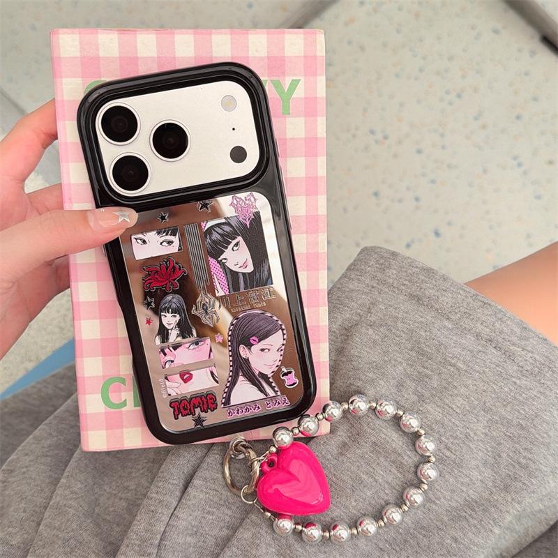 High-End Anime Pink Tomie Kawakami iPhone Case for 17 Pro Max / 16 / 15 / 14