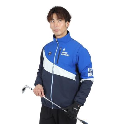 Coq Sportif Blouson Standard Filling 2WAY Detachable Sleeves Cold Protection Windproof Water Repellent Heat Navi Golf LG4FWB50M NV00 LL [Le Golf]