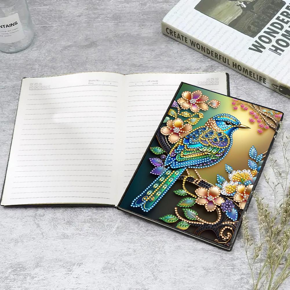 50-Page A5 Size 50 Pages Crystal Notepad Sketchbook Rhinestone Art Painting Notebook Kit for Birthdays Or Christmas Gifts