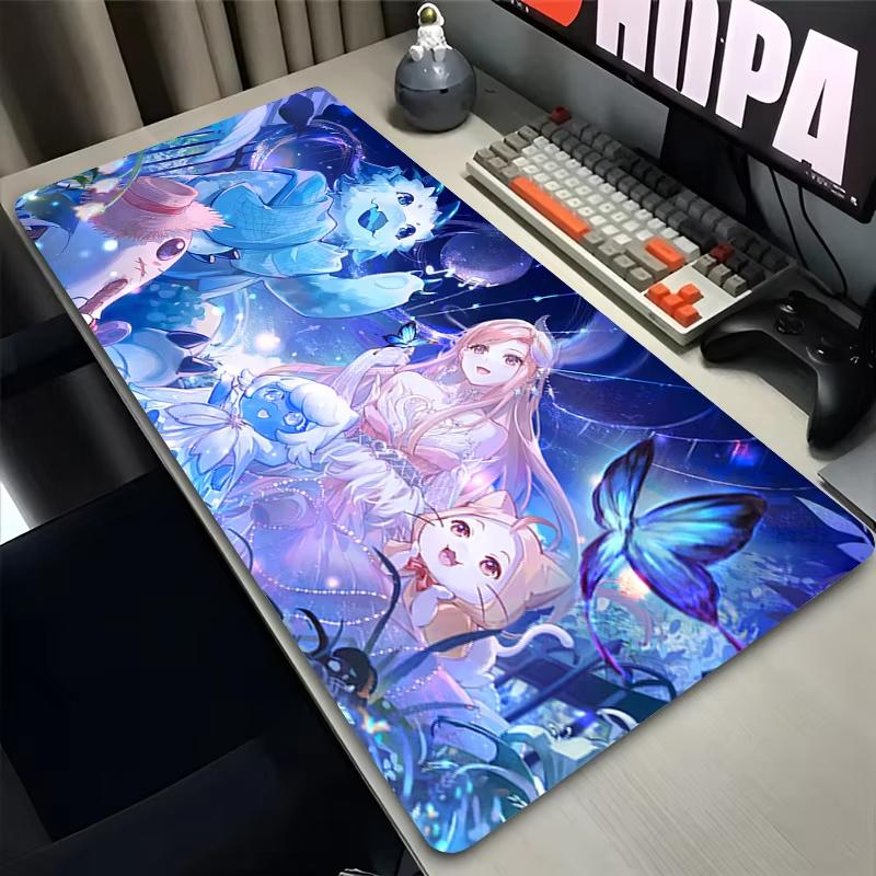 Laptop Japan Anime Mouse Pad XXL Black And White Manga Mousepad PC J-jujutsu K-kaisen Keyboard Rug Geto Suguru Extended Desk Mat