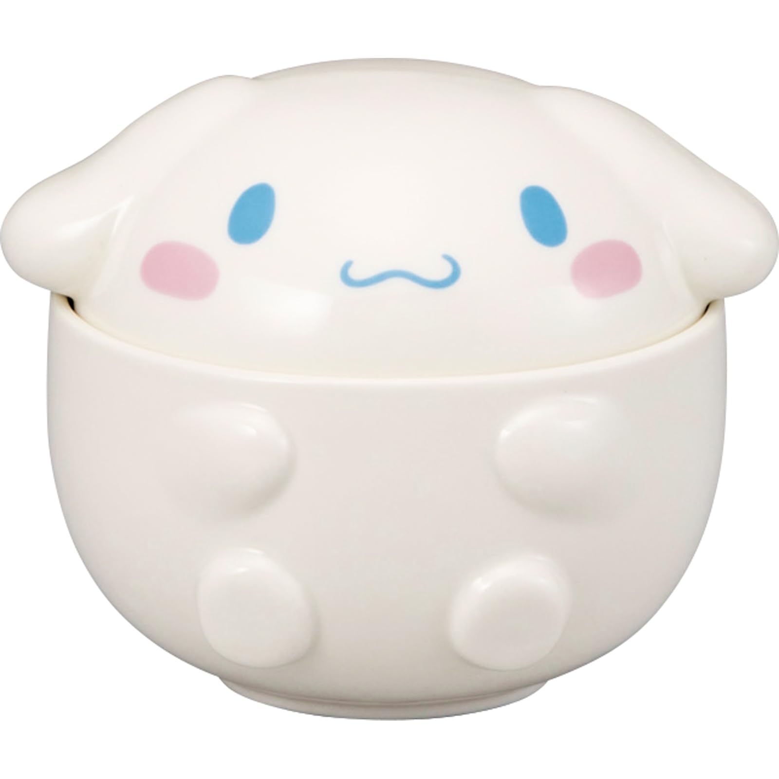 

Sanrio 3D Bowl with 13 x Character Round Cinnamoroll Lid, Approx. 400ml, Approx. 13cm, Tableware, Goods, White, san4556-2