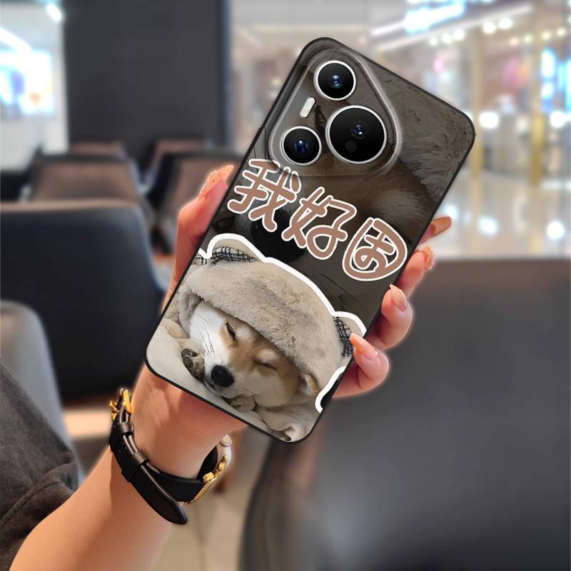Full wrap Protective Phone Case For Huawei P70 Pro/Pura 70 Pro+ Back Cover TPU Waterproof Cartoon Couple Phone Pouch