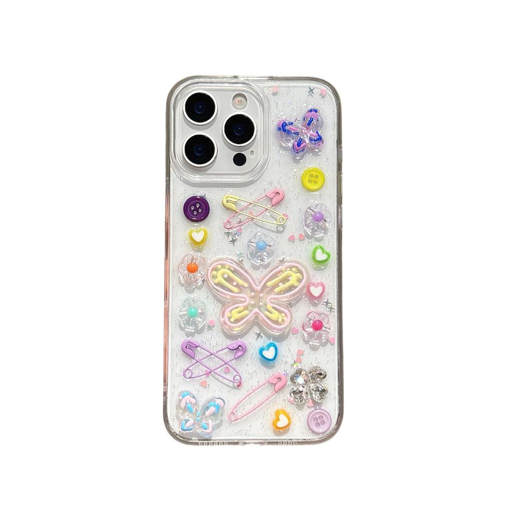 Luxury Butterfly Epoxy Case for iPhone 17 Pro Max/16 Pro