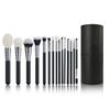 Cangzhou 15-Piece Animal Hair Makeup Brush Set: Eye Shadow & Foundation Brushes