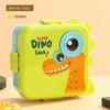 1PC Double Layer Portable Lunch Box For Kids With Sauce Box And Spoon Microwave Bento Boxes Dinnerware Set Food Storage Containe