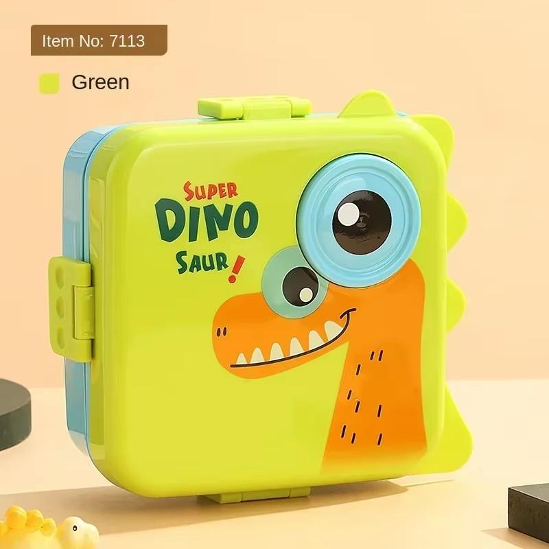 1PC 3D Cartoon Kids Bento Box Leakproof Lunch Containers Cute Lunch Boxes for Kids Square Microwave Safe Lunch Food Container