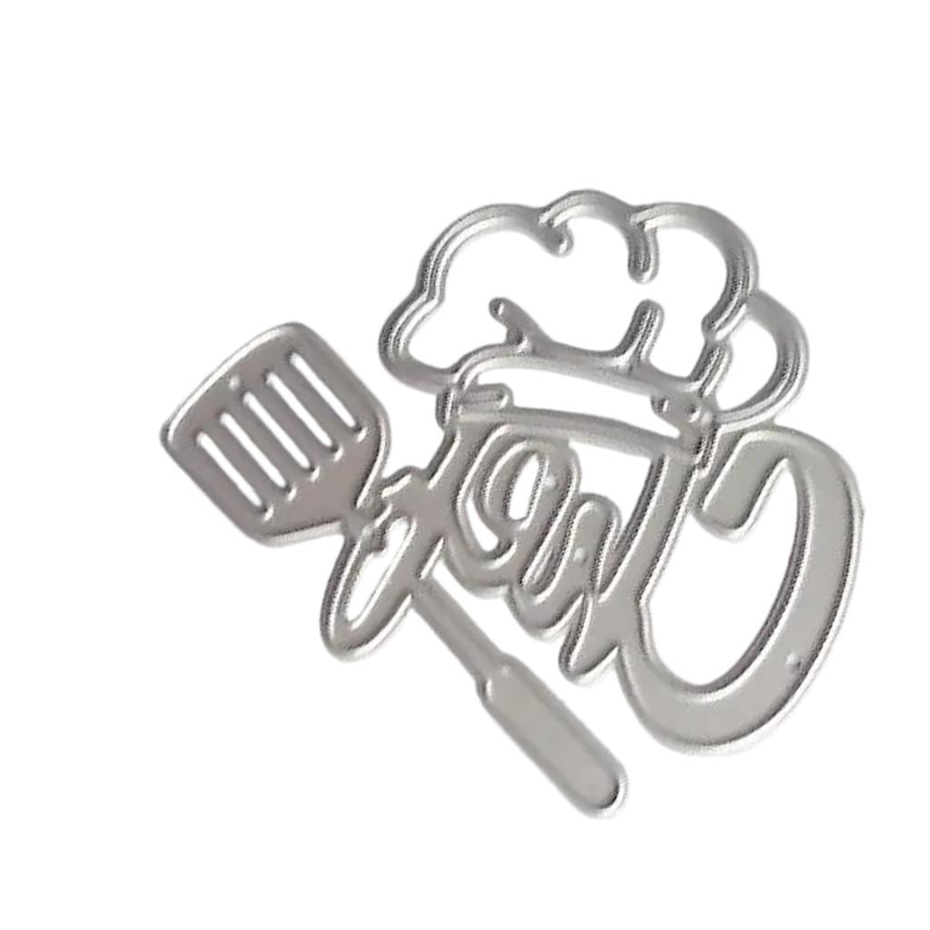 Chef Hat Cutting Dies Carbon Steel Die Cut Templates Metal Embossing Stencils for Scrapbooking Card Making Photo Album